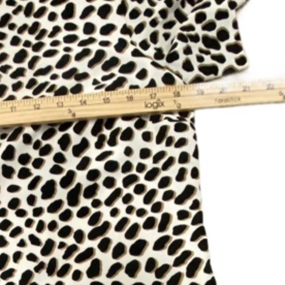 Ann Taylor Animal Print Lined Midi Dress w/Pockets - Picture 7 of 8